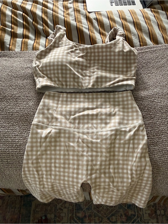 Astoria Activewear Other - Beige Gingham Set - Women